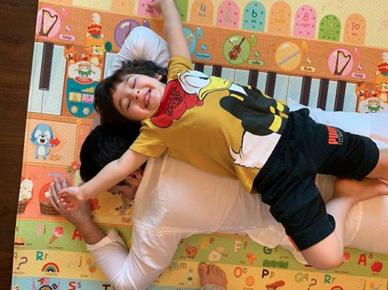 Saif Ali Khan and Taimur Ali Khan